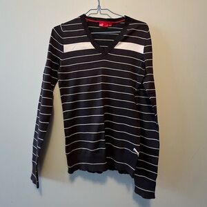 PUMA Black Striped Sweater